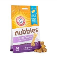 ARM & HAMMER: Nubbies Tartar Control Dental Treat For Dogs Peanut Butter Flavor, 20 pc