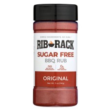 RIB RACK: Sugar Free Bbq Rub, 5 oz
