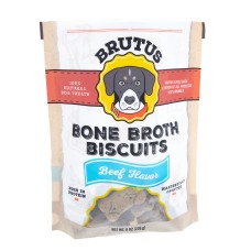 BRUTUS BROTH: Bone Broth Biscuit Beef Flavor, 8 oz