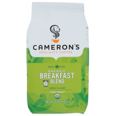 CAMERONS SPECIALTY COFFEE: Coffee Whl Bn Brkfst Blnd, 32 oz