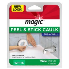 MAGIC: White Tub & Wall Peel & Stick Caulk 1 5/8 Inches, 1 pc
