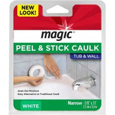 MAGIC: White Tub & Wall Peel & Stick Caulk 7/8 Inches, 1 pc