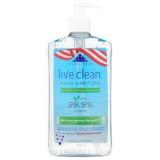LIVE CLEAN: Hand Sanitizer Aloe, 16 oz