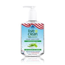 LIVE CLEAN: Organic Aloe Hand Sanitizer, 8 oz