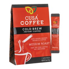 CUSA TEA: Cold Brew Instant Medium Roast Coffee, 0.5 oz