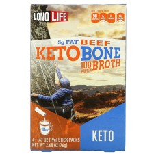 LONOLIFE: Keto Beef Broth 4 Sticks Packs, 2.68 oz