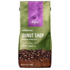 CAFE AROMA SELECT: Donut Shop Premium Blend Coffee, 12 oz
