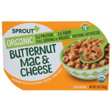SPROUT: Organic Butternut Mac N Cheese Toddler Meal, 5 oz