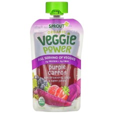 SPROUT: Organic Veggie Power Purple Carrot, 4 oz