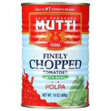 MUTTI: Finely Chopped Tomatoes With Basil, 14 oz