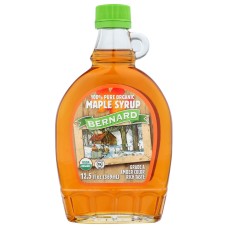 BERNARD: Pure Organic Maple Syrup, 12.5 fo