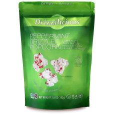 DRIZZILICIOUS: Peppermint Drizzled Popcorn, 3.6 oz