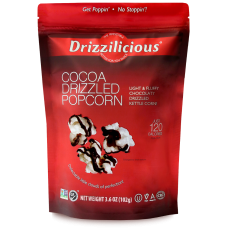DRIZZILICIOUS: Cocoa Drizzled Popcorn, 3.6 oz