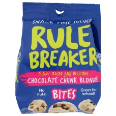 RULE BREAKER SNACKS: Chocolate Chunk Blondie Bites, 4 oz