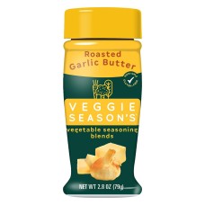 VEGGIE SEASONS: Roasted Garlic Butter Vegetable Seasoning Blends, 2.8 oz