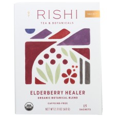 RISHI TEA: Tea Elderberry 15 Ct, 2.11 oz