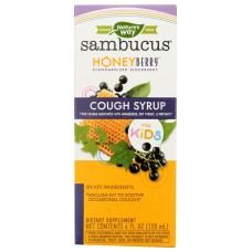 NATURES WAY: Sambucus Honeyberry Cough Syrup For Kids, 4 fo