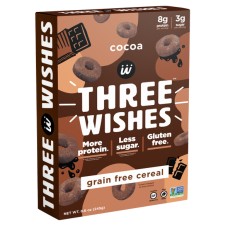THREE WISHES: Grain Free Cocoa Cereal, 8.6 oz