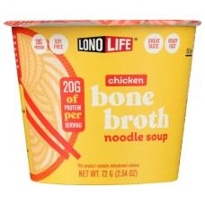 LONOLIFE: Chicken Bone Broth Noodle Soup, 2.47 oz