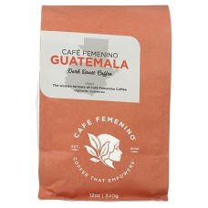 CAFE FEMENINO COFFEE: Guatemala Dark Roast Coffee, 12 oz