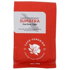 CAFE FEMENINO COFFEE: Sumatra Dark Roast Coffee, 12 oz