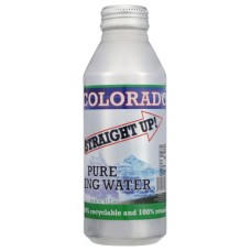 COLORADO STRAIGHT UP: Pure Spring Water Aluminum Bottle, 16 fo