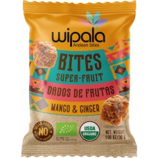 WIPALA: Organic Mango And Ginger Super Fruit Andean Bites , 1.06 oz