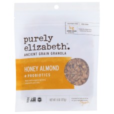 PURELY ELIZABETH: Honey Almond Probiotics Granola, 8 oz