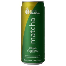 TORO MATCHA: Ginger Zero Sugar Sparkling Matcha, 12 fo