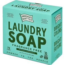 INGREDIENTS MATTER: Laundry Soap Powder Fragrance Free, 36 oz