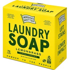 INGREDIENTS MATTER: Laundry Soap Powder Lemongrass Scent, 36 oz
