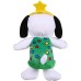 PEANUTS HOLIDAY: Holiday Snoopy Christmas Tree Plush Dog Toy with Squeaker, 1 ea