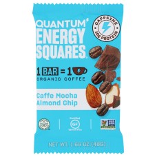 QUANTUM ENERGY SQUARES: Caffe Mocha Almond Chip Bar, 1.69 oz