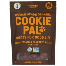 COOKIE PAL: Organic Sweet Potato & Flaxseed Recipe Dog Biscuits, 10 oz