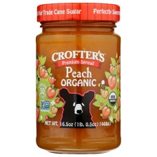 CROFTERS: Premium Spread Organic Peach, 16.5 oz