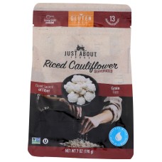 JUST ABOUT FOODS: Dehydrated Riced Cauliflower, 7 oz
