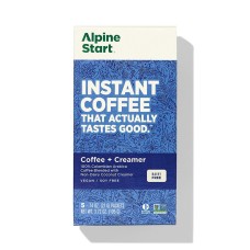 ALPINE START: Instant Coffee With Coconut Creamer, 3.72 oz