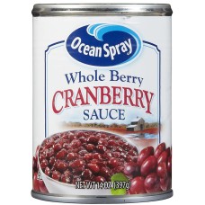 OCEAN SPRAY: Whole Cranberry Sauce, 14 oz