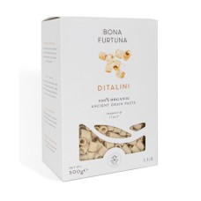 BONA FURTUNA: Organic Ditalini Ancient Grain Pasta, 1.1 lb