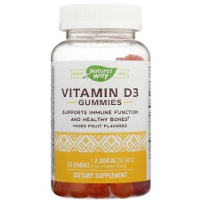 NATURES WAY: Vitamin D3 Gummy, 120 ea