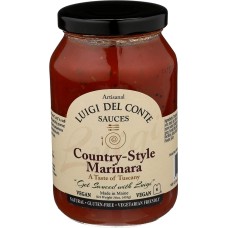 LUIGI DEL CONTE SAUCES: Country Style Marinara Sauce, 16 oz