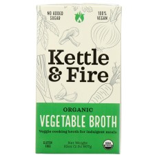 KETTLE AND FIRE: Organic Vegetable Broth, 32 oz