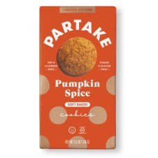 PARTAKE FOODS: Soft Baked Pumpkin Spice Cookies, 5.5 oz