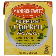 MANISCHEWITZ: Condensed Chicken Broth, 12 fo