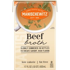 MANISCHEWITZ: Beef Broth, 17 fo