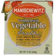 MANISCHEWITZ: Condensed Vegetable Broth, 12 fo