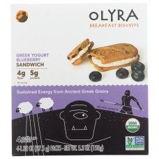 OLYRA: Breakfast Biscuits Greek Yogurt Blueberry Sandwich, 5.3 oz