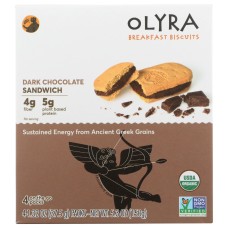 OLYRA: Breakfast Biscuits Dark Chocolate Sandwich, 5.3 oz