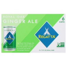 REGATTA: Royal Oak Ginger Ale 6 Pack, 45 fo