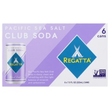 REGATTA: Pacific Sea Salt Club Soda, 6 pk